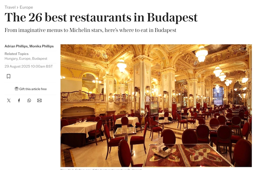 Kimpton BEM Budapest AGOS restaurant